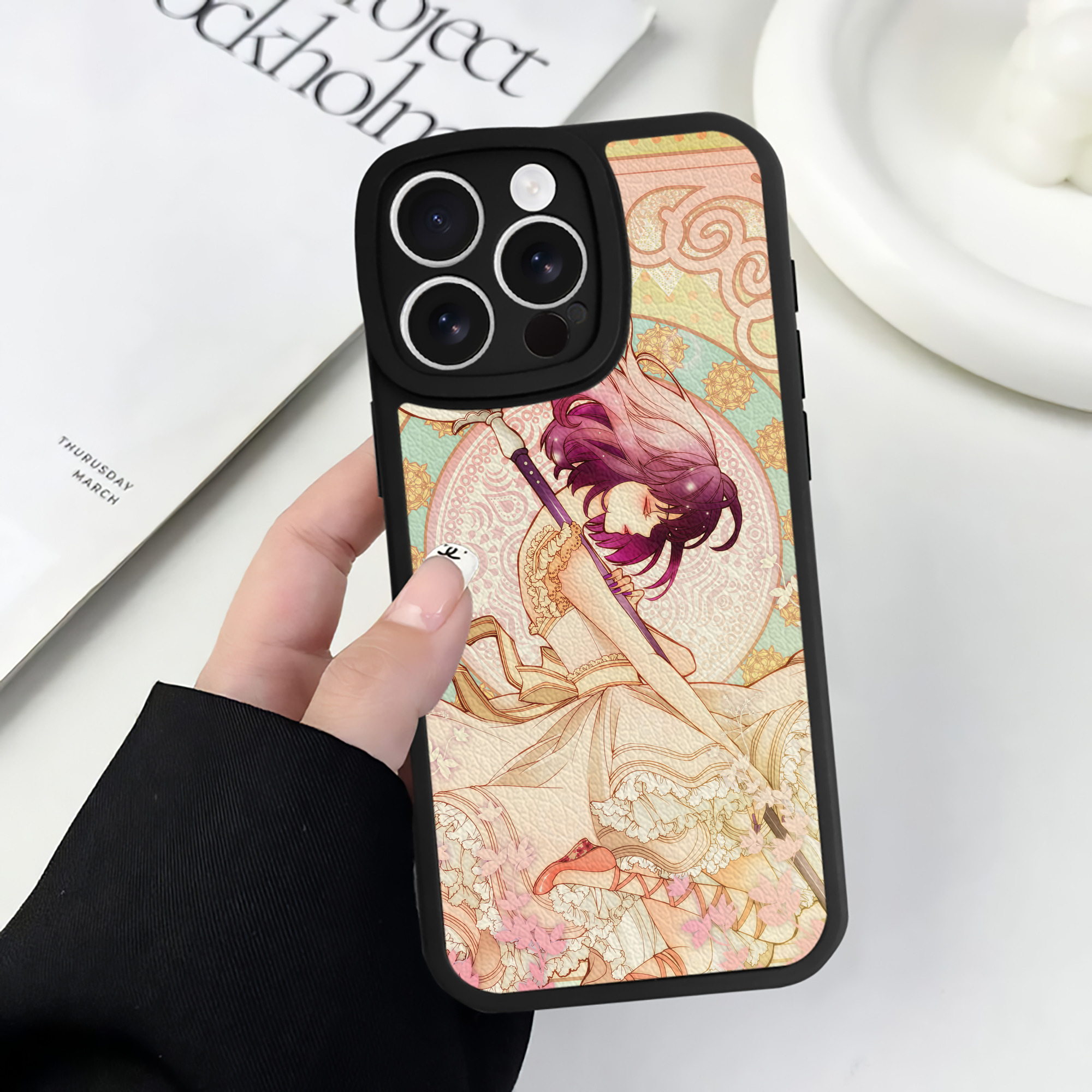 （画像用） 美少女戦士セーラームーン Sailor Moon 【iPhone 16シリーズ対応】シリコンスマホケース（レザー調） 材質：シリコン